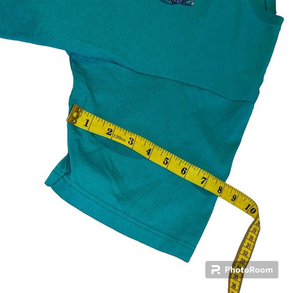 Great Condition Used Vintage Cat T shirt Quilt Teal Size XL Womens - Picture 5 of 6